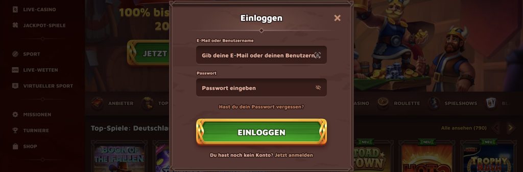 viking luck einloggen