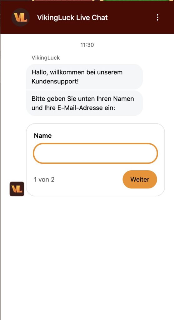 viking luck live chat