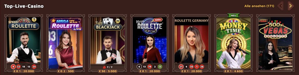 viking luck top live casino